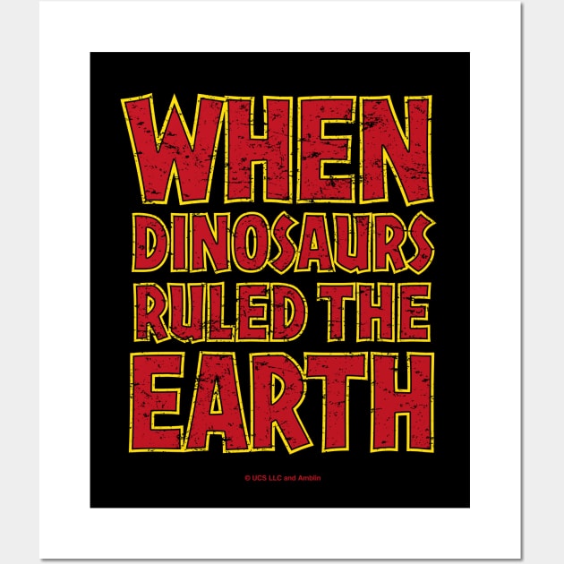 When Dinosaurs Ruled The Earth Wall Art by avperth